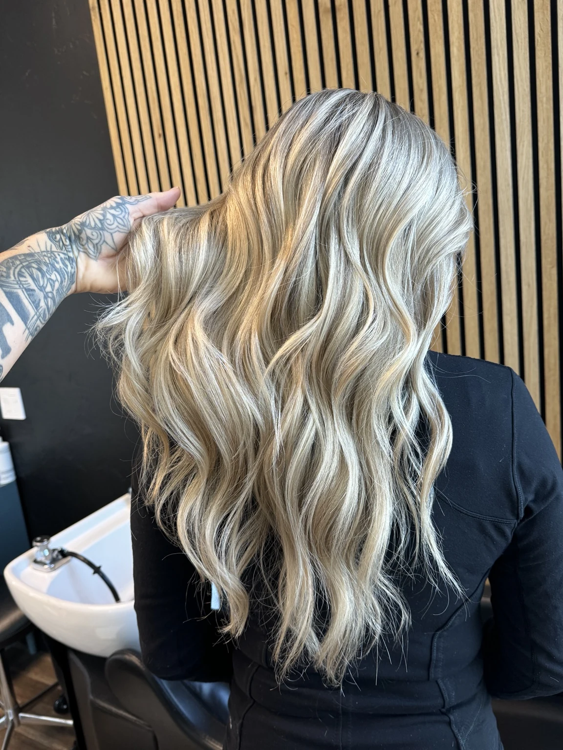 Blonde Refresh hair by Drea at Method Hair Collective in Draper Utah