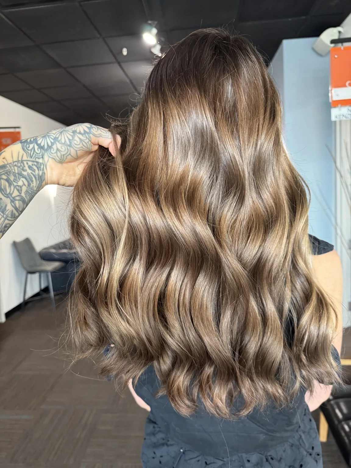Gray coverage brunette color result
